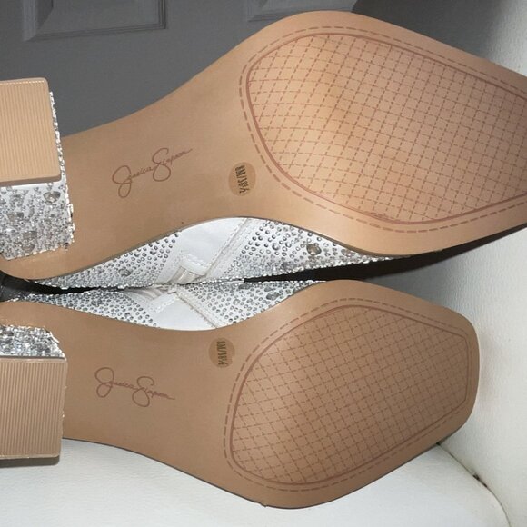 Jessica Simpson Asire2 Rhinestone Embellished Fringe Boots - Picture 8 of 9